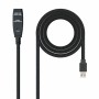 Cable Alargador USB NANOCABLE 10.01.0311 Negro 5 m