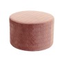 Repose-pied DKD Home Decor Rose Polyester Éponge Bois MDF (55 x 55 x 35 cm)