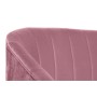 Canapé DKD Home Decor Rose Métal Polyester Éponge Bois MDF (140 x 77 x 81 cm)