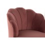 Chaise DKD Home Decor Rose Polyester Bois MDF (67 x 67 x 83 cm)