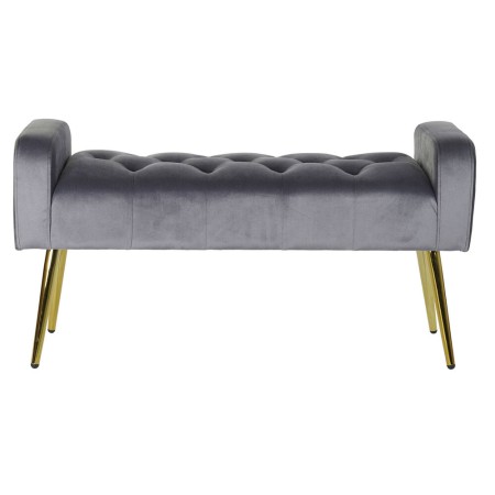 Banquette DKD Home Decor  Rose Doré Polyester Velours Bois MDF (100 x 37 x 52 cm)