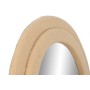 Espejo de pared Home ESPRIT Marrón Ondas Terciopelo Scandi 75 X 4 X 177 cm