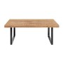 Table de Salle à Manger DKD Home Decor Métal Bois de manguier (180 x 90 x 77 cm)