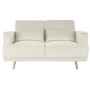 Canapé DKD Home Decor Métal Polyester Blanc (135 x 70 x 76 cm)