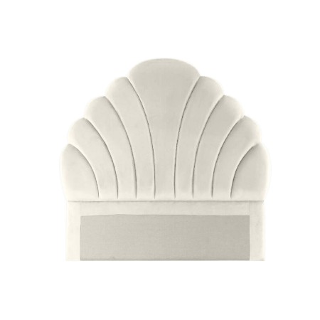 Tête de lit DKD Home Decor Polyester Blanc Bois MDF