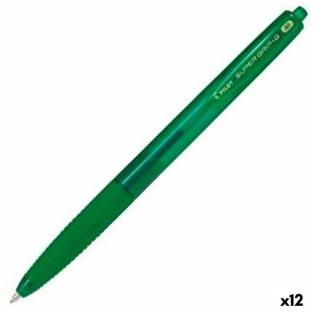 Bolígrafo Pilot Supergrip G Verde 0,4 mm 1 mm (12 Unidades)