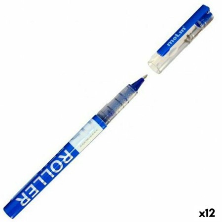 Boligrafo de tinta líquida Molin Roller Azul 0,5 mm (12 Unidades)