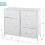 Commode Max Home Blanc 80 x 62 x 30 cm