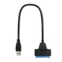 Adaptador USB a SATA para Disco Duro Qoltec 51855 Negro