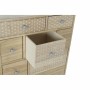 Caisson à Tiroirs DKD Home Decor  Naturel Blanc Bois de paulownia Ethnique (60 x 26 x 94 cm)