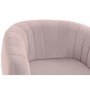 Fauteuil DKD Home Decor Mousse Rose Doré Métal Bois Polyester (81 x 75 x 73 cm)