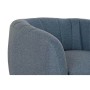 Fauteuil DKD Home Decor Mousse Bleu Doré Métal Bois Polyester (81 x 75 x 73 cm)