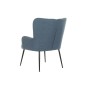 Fauteuil DKD Home Decor Noir Bleu Métal Polyester (70 x 60 x 84 cm)