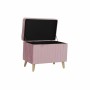 Banquette DKD Home Decor  Rose Naturel Bois Polyester (68 x 42 x 55,5 cm)