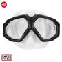 Masque de Plongée avec Tube AquaSport Noir Adultes (2 Unités)