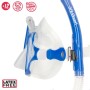 Masque de Plongée avec Tube AquaSport Bleu Adultes (2 Unités)