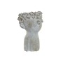 Cache-pot DKD Home Decor Visage Gris Ciment (17,5 x 17 x 26 cm)