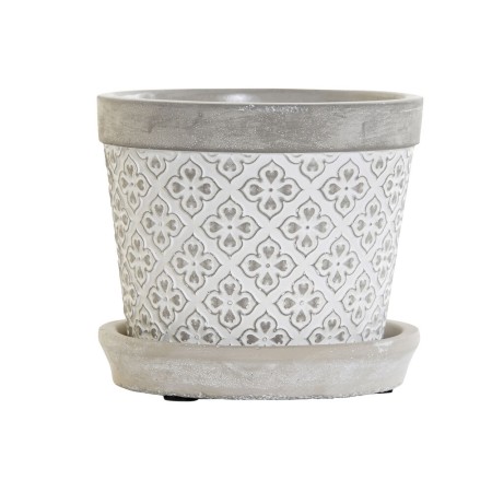 Cache-pot DKD Home Decor Gris Ciment Jardin (12,5 x 12,5 x 11,5 cm)