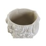 Cache-pot DKD Home Decor Visage Gris Ciment Moderne (17 x 18 x 15,5 cm)