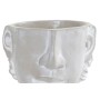 Cache-pot DKD Home Decor Visage Gris Ciment Moderne (17 x 18 x 15,5 cm)