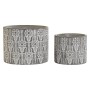 Cache-pot DKD Home Decor ‎S3023930 Gris Ciment Blanc Arabe (19 x 19 x 14,8 cm)