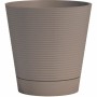 Pot auto-arrosant Garden ID Taupe 40 cm