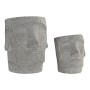 Set de pots DKD Home Decor ‎S3023942 Gris Ciment Boho (19 x 18 x 22 cm)