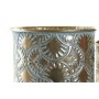 Cache-pot DKD Home Decor Floral Doré Métal (27 x 27 x 31 cm) (23 x 23 x 27 cm) (2 pcs)