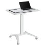 Bureau MacLean MC-453W Blanc Acier 80 x 52 cm