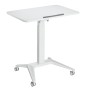 Bureau MacLean MC-453W Blanc Acier 80 x 52 cm