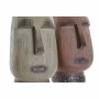 Vase DKD Home Decor Beige Terre cuite Résine Moderne (16 x 17 x 30 cm) (2 pcs)