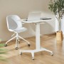 Bureau MacLean MC-453W Blanc Acier 80 x 52 cm