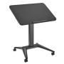 Bureau MacLean MC-453B Noir Acier 80 x 52 cm