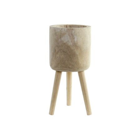 Cache-pot DKD Home Decor Bois Naturel (24 x 24 x 49 cm)