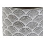 Cache-pot DKD Home Decor ‎S3023976 Gris Ciment Éventail Oriental Arena (17,2 x 17,2 x 15,2 cm)