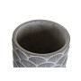 Cache-pot DKD Home Decor ‎S3023976 Gris Ciment Éventail Oriental Arena (17,2 x 17,2 x 15,2 cm)