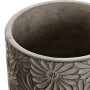 Set de pots DKD Home Decor ‎S3023985 Gris Ciment Blanc Fleurs Shabby Chic (17 x 17 x 21 cm) (2 Unités)