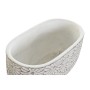 Set de pots DKD Home Decor Gris Ciment Blanc Fleurs (20 x 11 x 10 cm) (23 x 13 x 11 cm) (2 pcs)