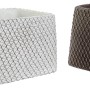 Set de pots DKD Home Decor ‎S3023988 Marron Ciment Blanc (24 x 14 x 11 cm) (2 Unités)