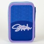 Trousse d'écolier Stitch Bleu 12,5 x 19,5 x 4,5 cm