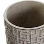 Set de pots DKD Home Decor Gris Ciment Blanc Moderne Géométrique (2 Unités) (17 x 17 x 15 cm)