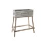 Cache-pot DKD Home Decor Gris Métal Bois Métallisé (76 x 42 x 84 cm)