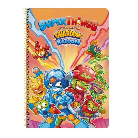 Libreta de Anillas SuperThings Guardians of Kazoom Morada 21,5 x 31 x 1 cm