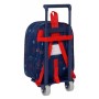 Mochila Escolar con Ruedas Spider-Man Neon Azul marino 22 x 27 x 10 cm