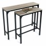 Juego de 2 mesas Versa Metal (25 x 80 x 95 cm) (63 x 25 x75 cm)