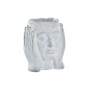 Cache-pot DKD Home Decor Visage Gris Ciment (18 x 17 x 21 cm)