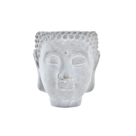 Cache-pot DKD Home Decor Gris Buda Ciment Oriental (15 x 13 x 16 cm)