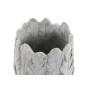 Cache-pot DKD Home Decor Plumes Gris Ciment Boho (15 x 15 x 21 cm)