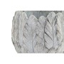 Cache-pot DKD Home Decor Plumes Gris Ciment Boho (19 x 19 x 16 cm)