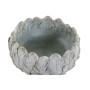 Cache-pot DKD Home Decor Plumes Gris Ciment (20 x 20 x 10 cm)